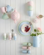 GreenGate Koffiemok Alice lichtblauw 350 ml - H 10 cm - Ø 9 cm