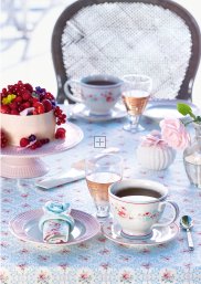 GreenGate Ontbijtbord Alice lichtroze Ø 23 cm | Pastel roze servies