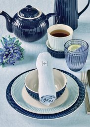 GreenGate Ontbijtbord Alice lichtblauw Ø 23 cm | Pastel blauw servies