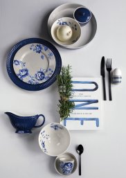 GreenGate Speiseteller - Dinner Plate Alice dark blue Ø 26.5 cm