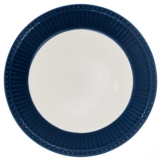 GreenGate Lunch Plate Alice dark blue Ø23 cm - Click Image to Close