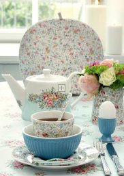 GreenGate Cereal bowl Alice Nordic Sky blue Ø 14 cm | 500 ml