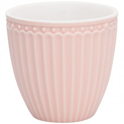 GreenGate Mini latte cup (espresso cup) Alice pale pink 125 ml - H 7 cm - Ø 7 cm