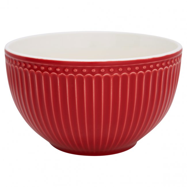 GreenGate Serving bowls Alice red (set of 2) 2 liter - Ø 20.5 cm - Click Image to Close