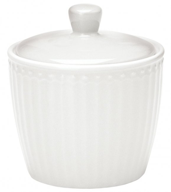 Zachtmoedigheid voorstel slank GreenGate Suikerpot met deksel Alice wit 200ml - Ø 6 cm Kopen? | Shop bij  Billie Design!