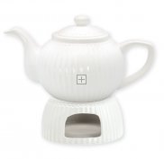 GreenGate Theepot warmer Alice wit Ø 13 cm | thee-rechaud