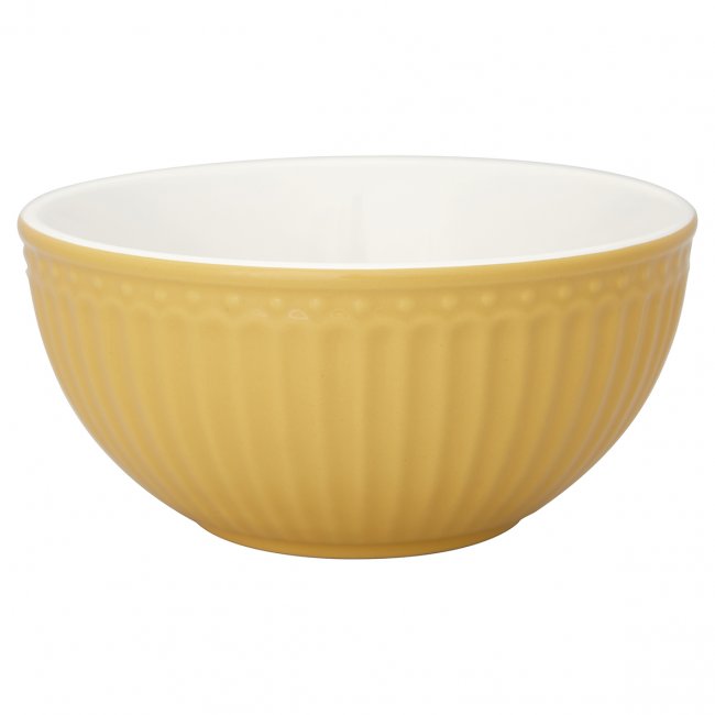 GreenGate Müslischale - Cereal Bowl Alice honey mustard Ø 14 cm | 500 ml - zum Schließen ins Bild klicken