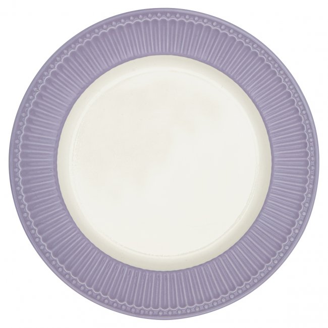 GreenGate Speiseteller - Dinner plate Alice lavender - lila Ø 26.5 cm - zum Schließen ins Bild klicken