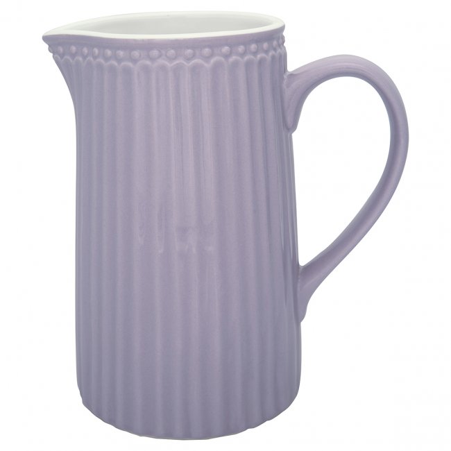 GreenGate Jug Alice lavender - purple (1 Liter) H 17.6 cm - Click Image to Close