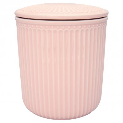 GreenGate Storage jar Alice pale pink (medium) Ø 13.5 cm 1.2liter