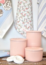 GreenGate Storage jar Alice pale pink (small) Ø 13.5 cm 800ml