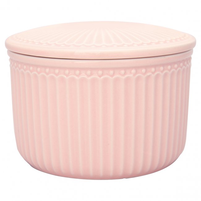 GreenGate Storage jar Alice pale pink (small) Ø 13.5 cm 800ml - Click Image to Close