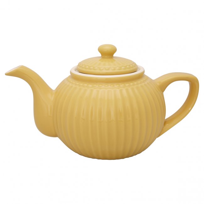 GreenGate Teapot Alice honey mustard Ø 17.5 cm - Click Image to Close
