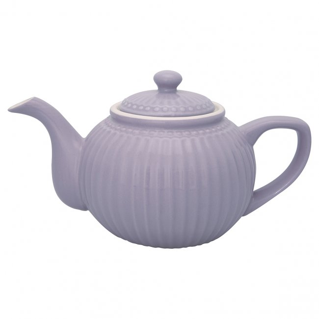 GreenGate Teapot Alice Lavender(Purple) 1 liter - Ø 17.5 cm - Click Image to Close