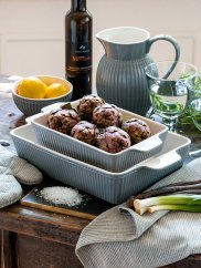 GreenGate Ovendishes Alice stone grey rectangular (set of 2 pcs.)