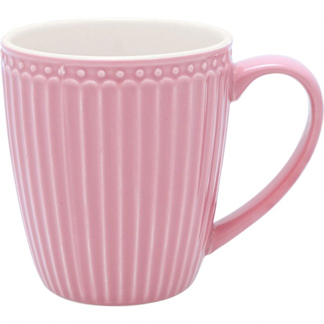 GreenGate Koffiemok Alice dusty Rose 350ml - H 10cm - Ø 9cm - Klik op de afbeelding om het venster te sluiten