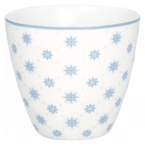 GreenGate Beker (Latte Cup) Laurie lichtblauw Ø10cm - 300ml