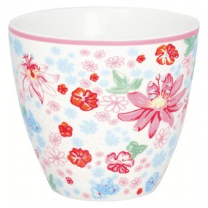 GreenGate Beker (Latte Cup) Xenia wit Ø10cm - 300ml