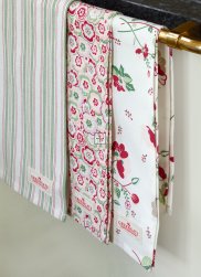 GreenGate Tea towel Mozy pale pink (50 x 70 cm)