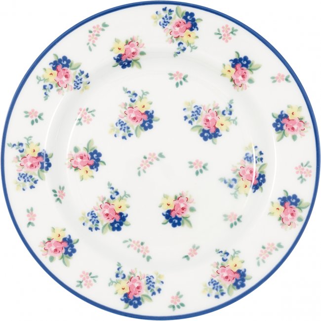 GreenGate Small plate Augusta white - Click Image to Close