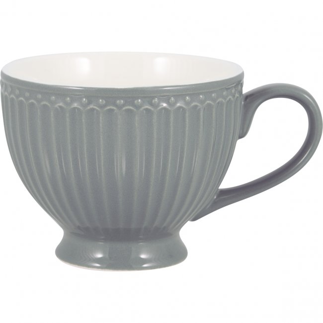 GreenGate Theekop Alice stone grey Ø11cm H9.5cm - 400ml - Klik op de afbeelding om het venster te sluiten