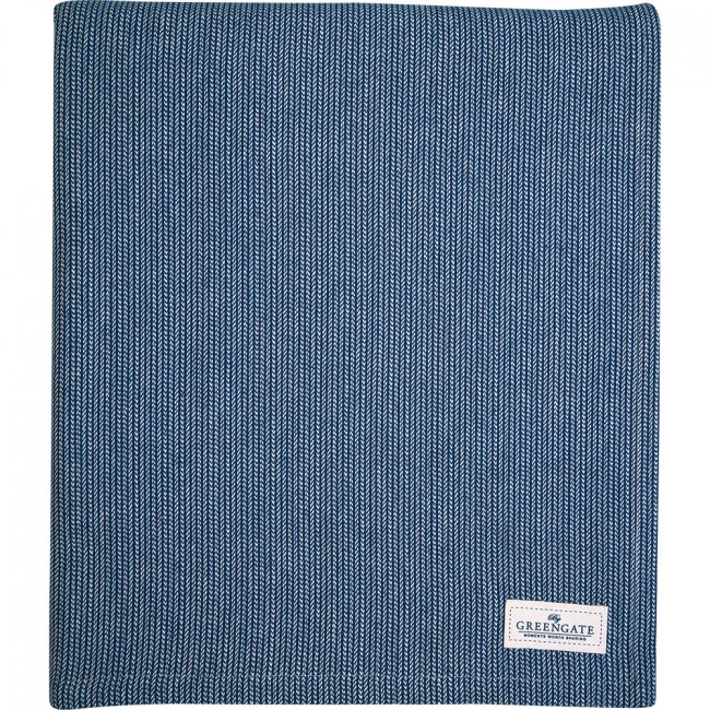 GreenGate Tischdecke Alicia dark blue (130x170cm) - zum Schließen ins Bild klicken