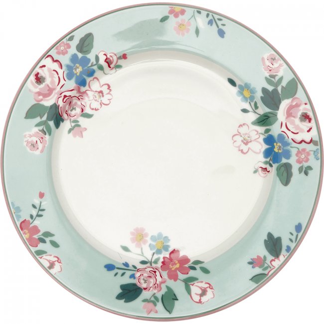 GreenGate Dinner plate Inge-Marie mint (Ø26.5 cm) - Click Image to Close