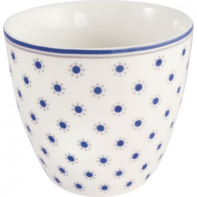 GreenGate Latte Cup (Becher) Harriet Weiß 350 ml - Ø 10 cm - zum Schließen ins Bild klicken