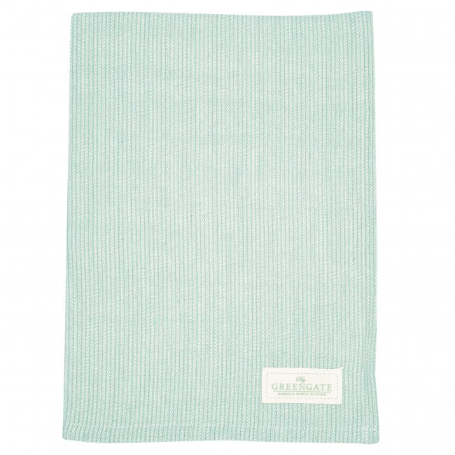 GreenGate Tea towel Alicia pale green (50 x 70 cm) - Click Image to Close