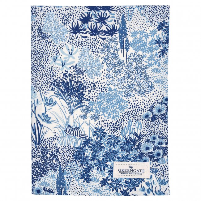 GreenGate Geschirrtuch (Tea towel) Kristel blue (50 x 70 cm) - zum Schließen ins Bild klicken