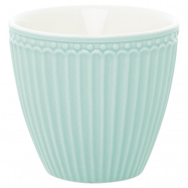 GreenGate Latte cup Alice cool mint 9x10 cm (350 ml) - Click Image to Close