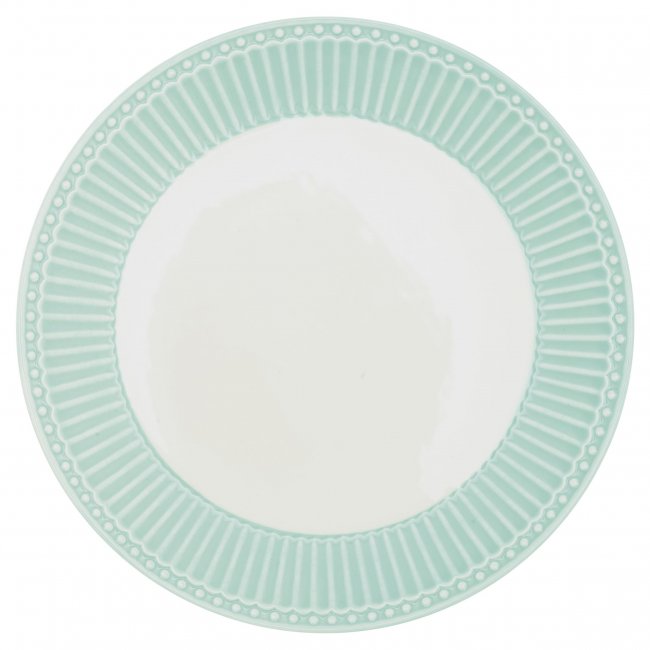GreenGate Lunch plate Alice cool mint (Ø23 cm) - Click Image to Close