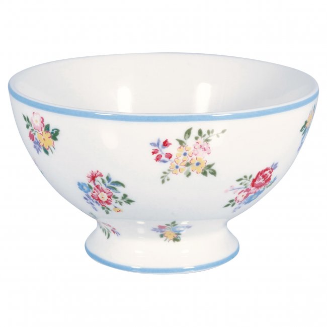 GreenGate Suppenschüssel (Soup Bowl) Elena petit white 500ml (8.5x15cm) - zum Schließen ins Bild klicken
