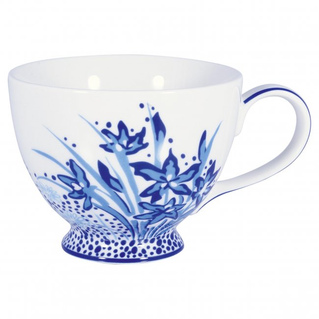 GreenGate Teetasse (Teacup) Kristel blue (400 ml) - zum Schließen ins Bild klicken