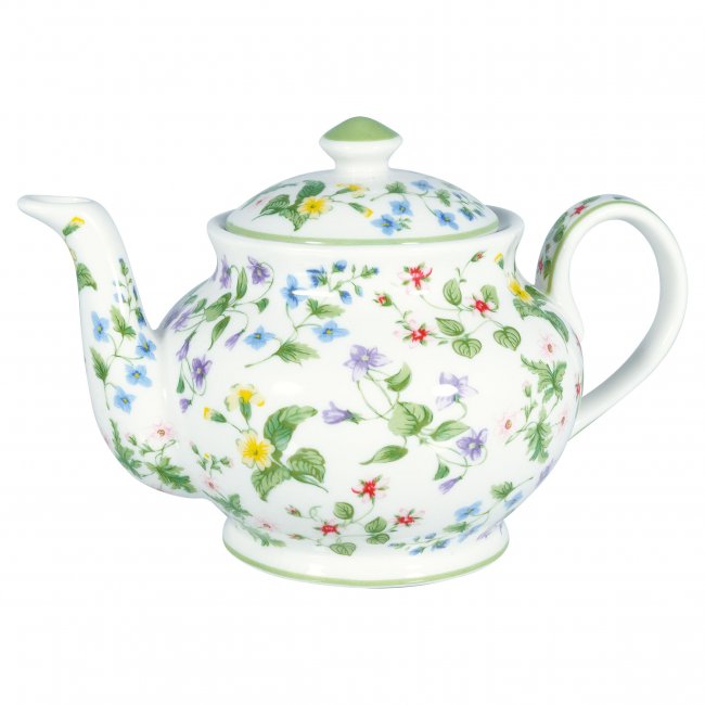 GreenGate Teekanne (Teapot) Karolina white (1 liter) - zum Schließen ins Bild klicken