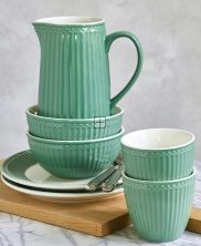 GreenGate Alice Dusty Green Geschirrset 4 tlg.