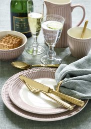 GreenGate Alice Hazelnut Brown Dinnerware set 4-parts