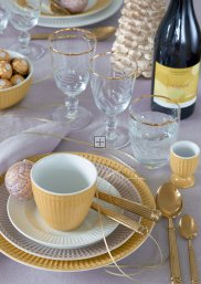 GreenGate Alice Honey Mustard Serviesset 4-delig