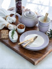 GreenGate Alice Lavender Dinnerware set 4-parts