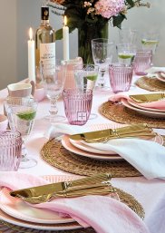 GreenGate Alice Pale Pink Dinner set 24-parts - 6 persons