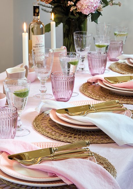 GreenGate Alice Pale Pink Dinner set 24-parts - 6 persons - Click Image to Close